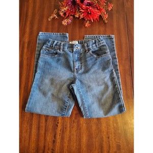 The Childrens Place Boys Jeans Youth 8 Skinny Adjustable Med Wash Denim Straight